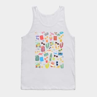 Travel Pattern Tank Top